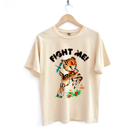 Fight Me Oversized Tee